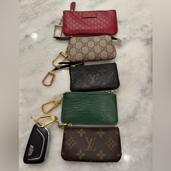 Gucci Microguccissima Key Pouch In Red - Picture 6 of 8